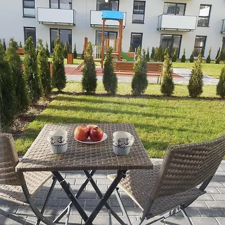 With A Garden Near Port In *