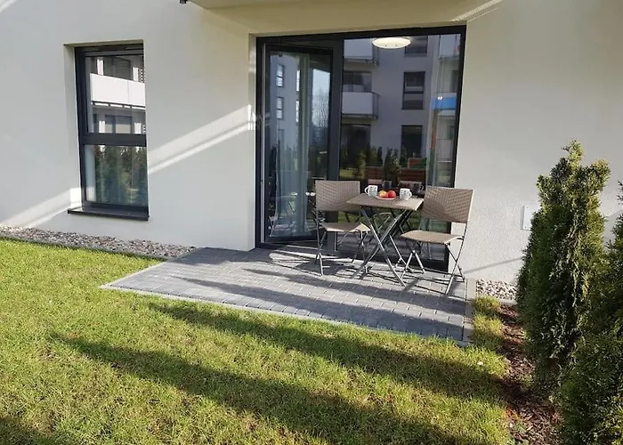 With A Garden Near Port In Apartament *